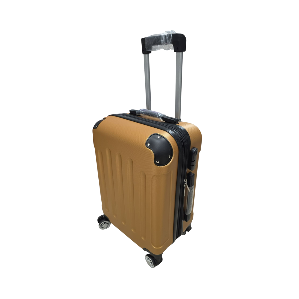 20" Gold Plastic Suitcases
