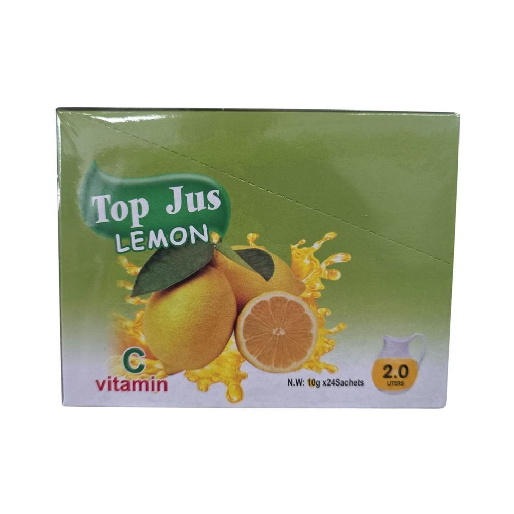 Top Jus Lemon Soft Drink (24 sachets) 10g