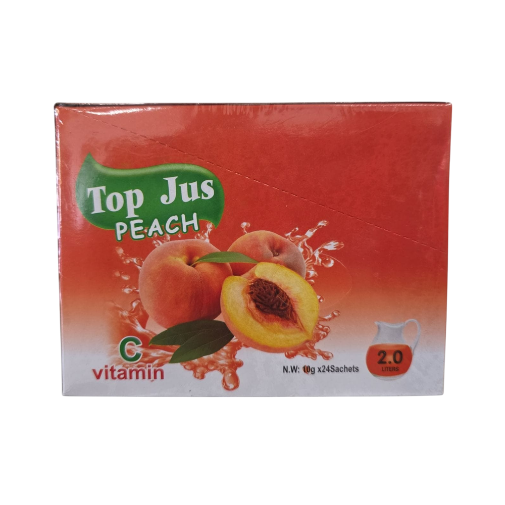 Top Jus Peach Soda (24 sachets) 10g