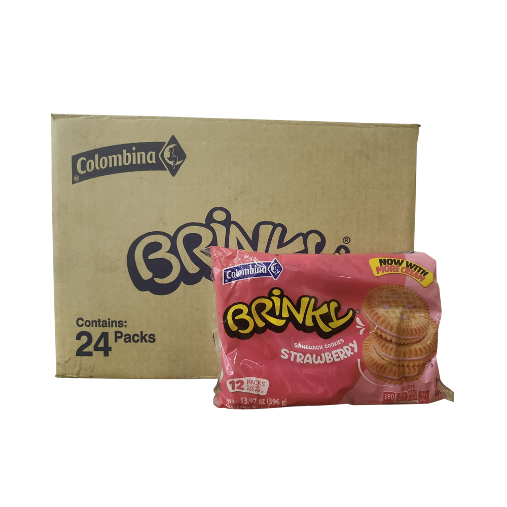 Brinky Colombina Strawberry Cookies 24/u (13.97 oz / 396 g)