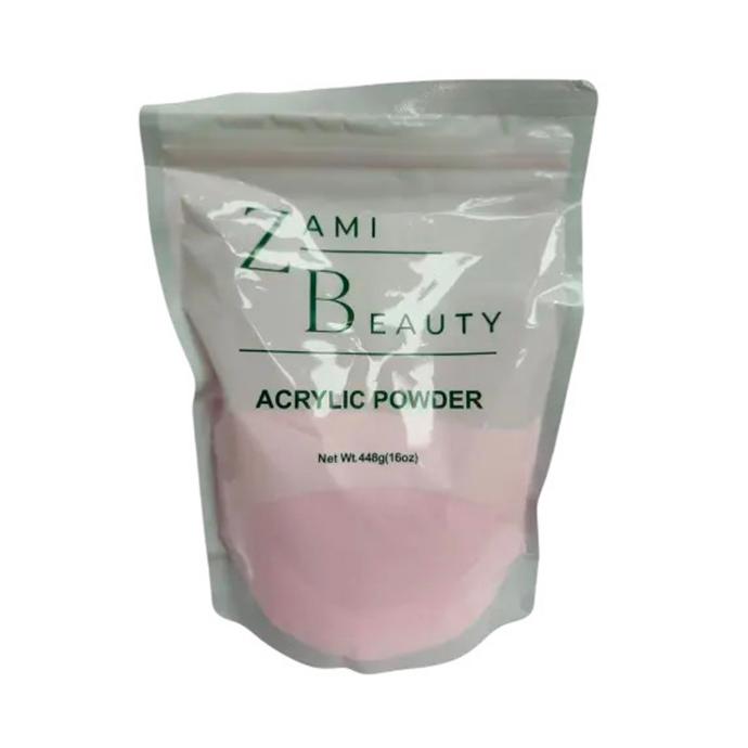 Polvo acrílico Zami Beauty color rosa hielo 12/u (16 oz)