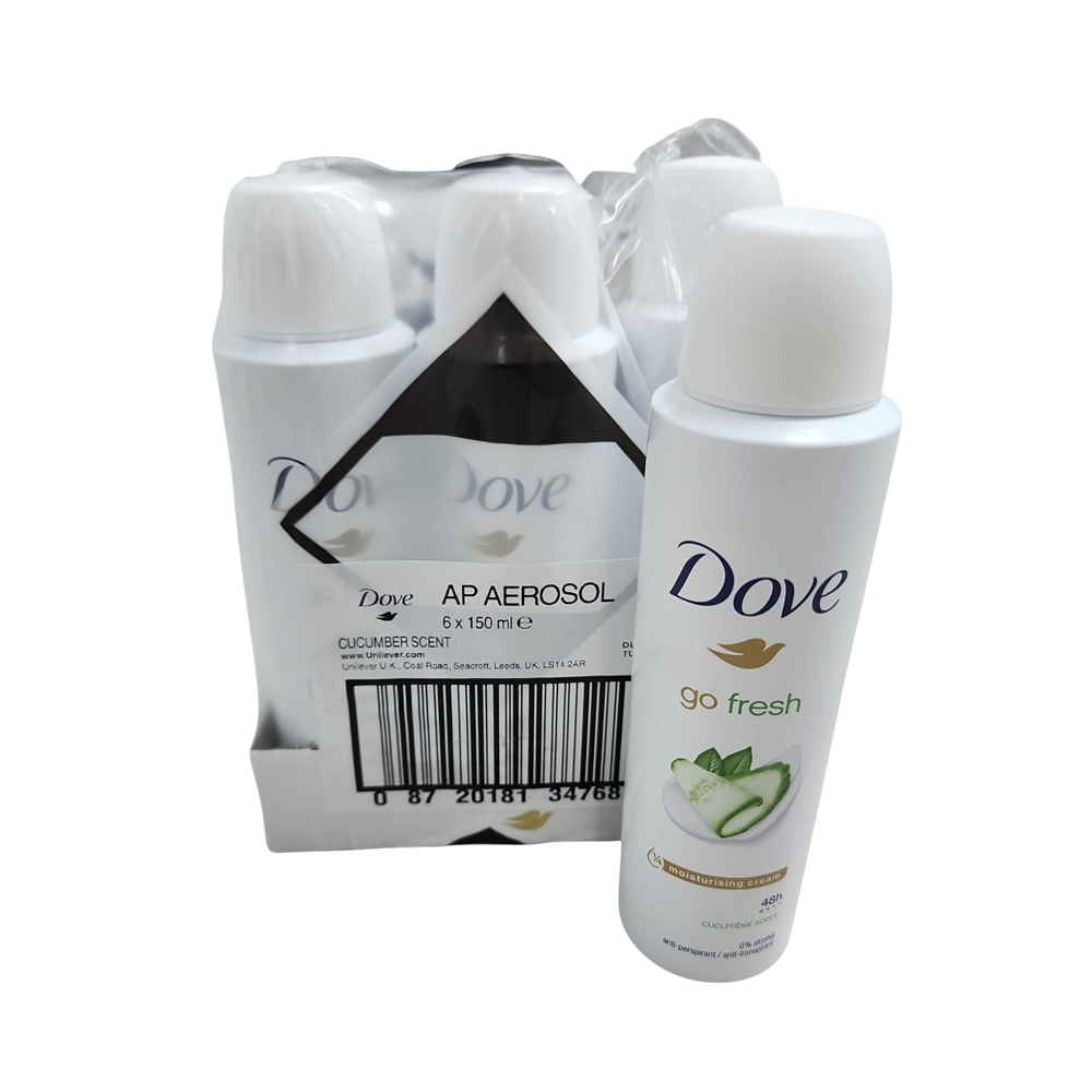 Dove Cucumber Spray Deodorant 6/u (150ml)
