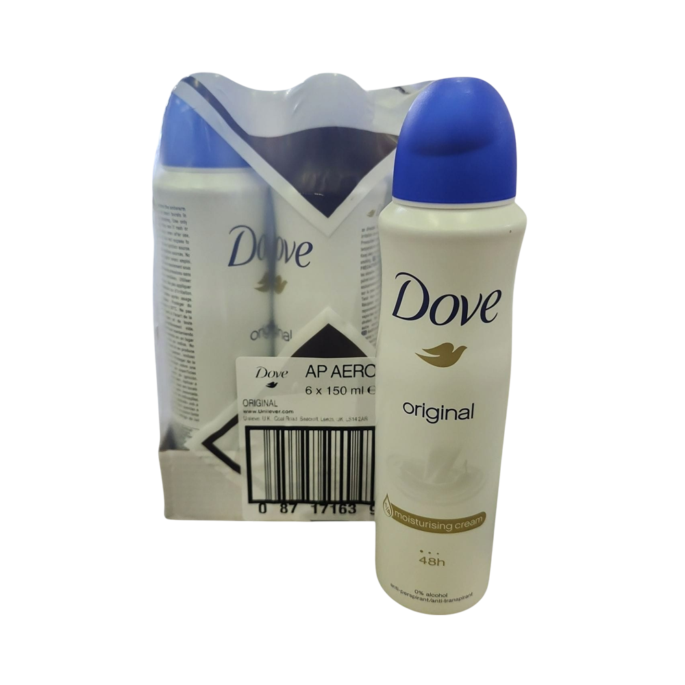 Dove Original Spray Deodorant 6/u (150ml)