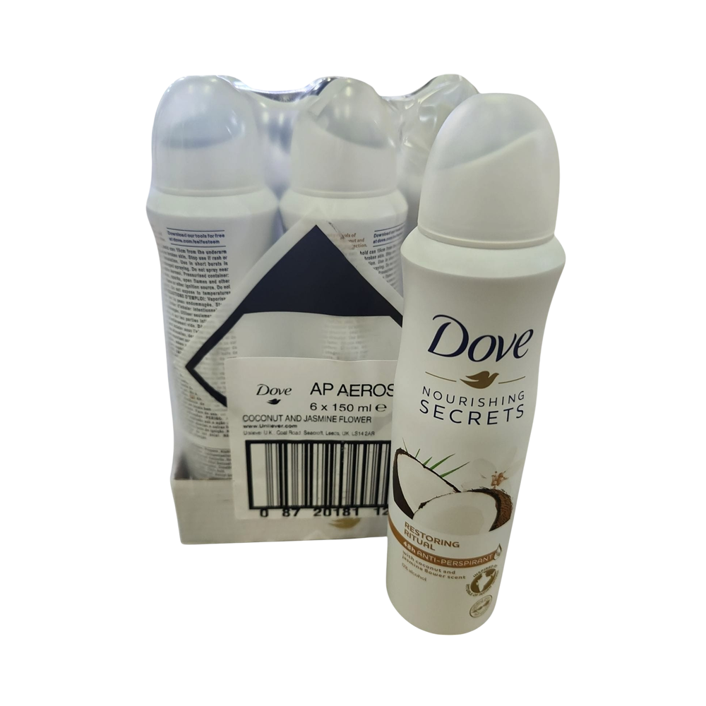 Dove Coconut Spray Deodorant 6/u (150ml)