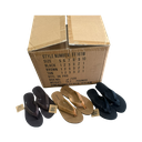 Black, tan and brown flip-flops 36/U (Style: FF161W)