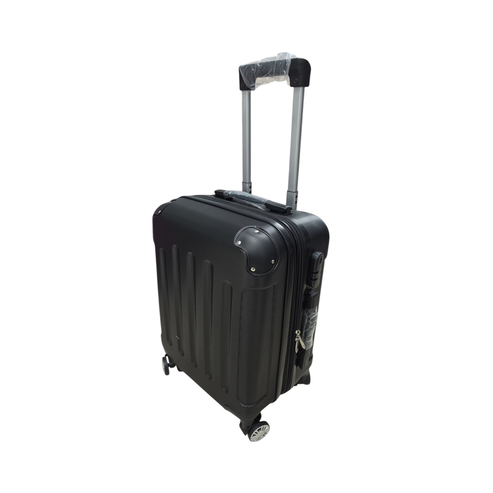 20" Black Plastic Suitcases