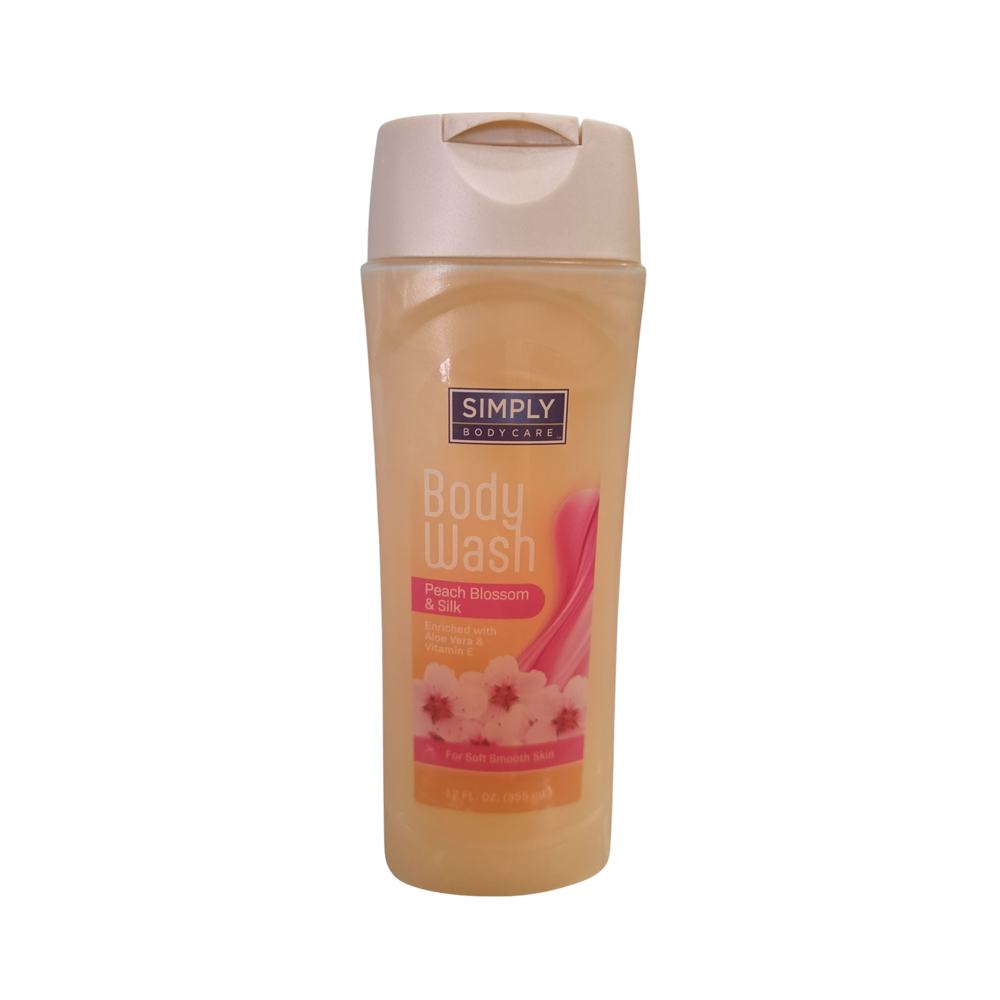 Gel de baño Simply de melocotón (12oz)