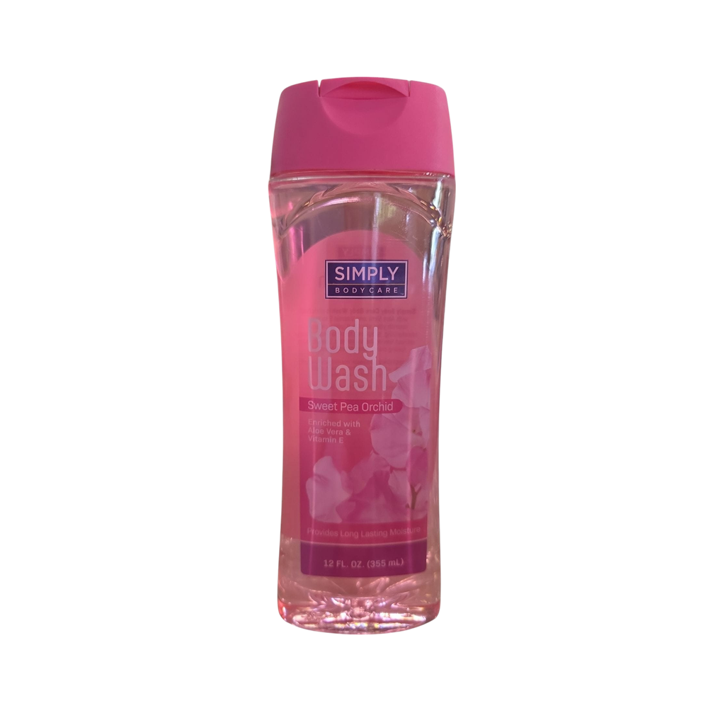 Gel de baño Simply de orquídea (12oz)