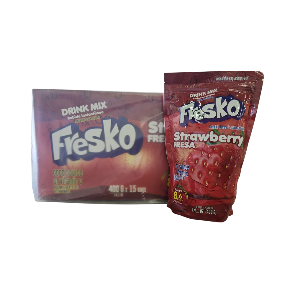 Refresco Instantaneo Fresko de Fresa 15/u (14.1 oz)