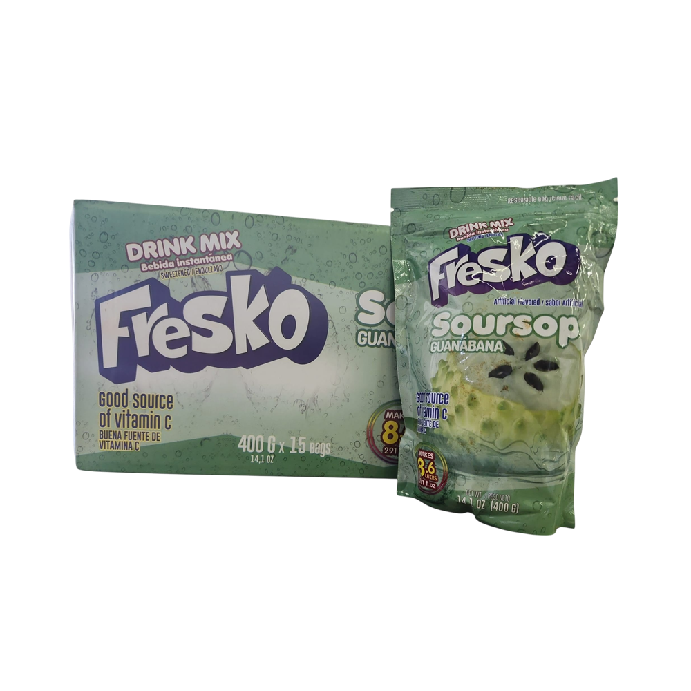Fresko Soursop Instant Soft Drink 15/u (14.1 oz)