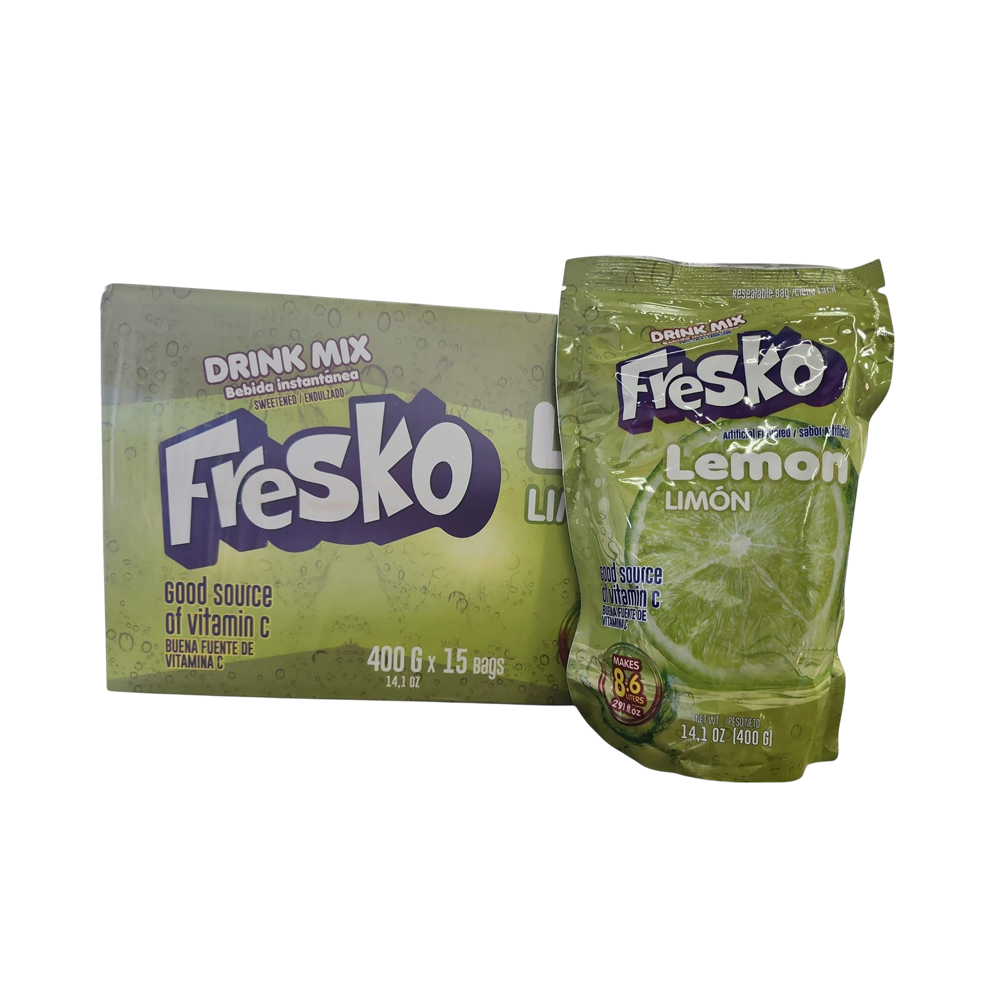 Refresco Instantaneo Fresko de  Limon 15/u  (14.1 oz)