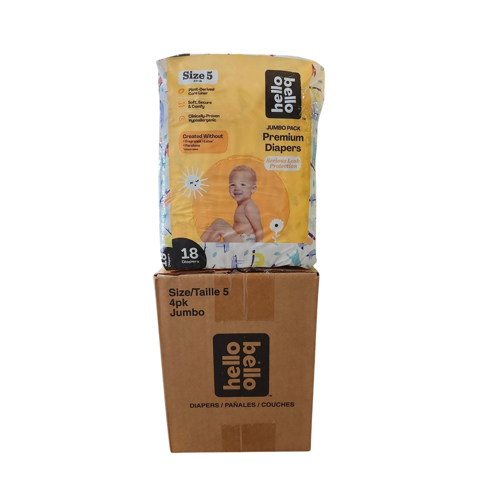 Hello Bello Diapers Size 5 (4 Packs / 27+ lb)