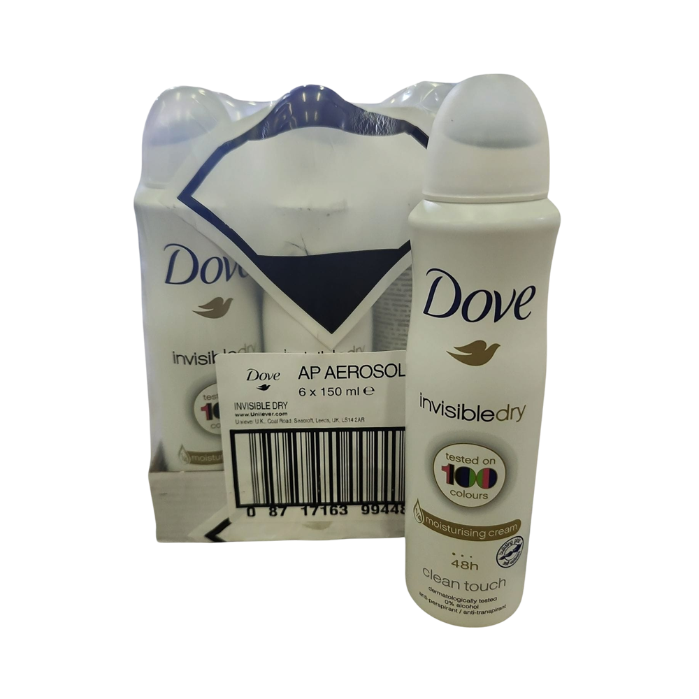 Desodorante de Spray Dove InvisibleDry 6/u (150ml)