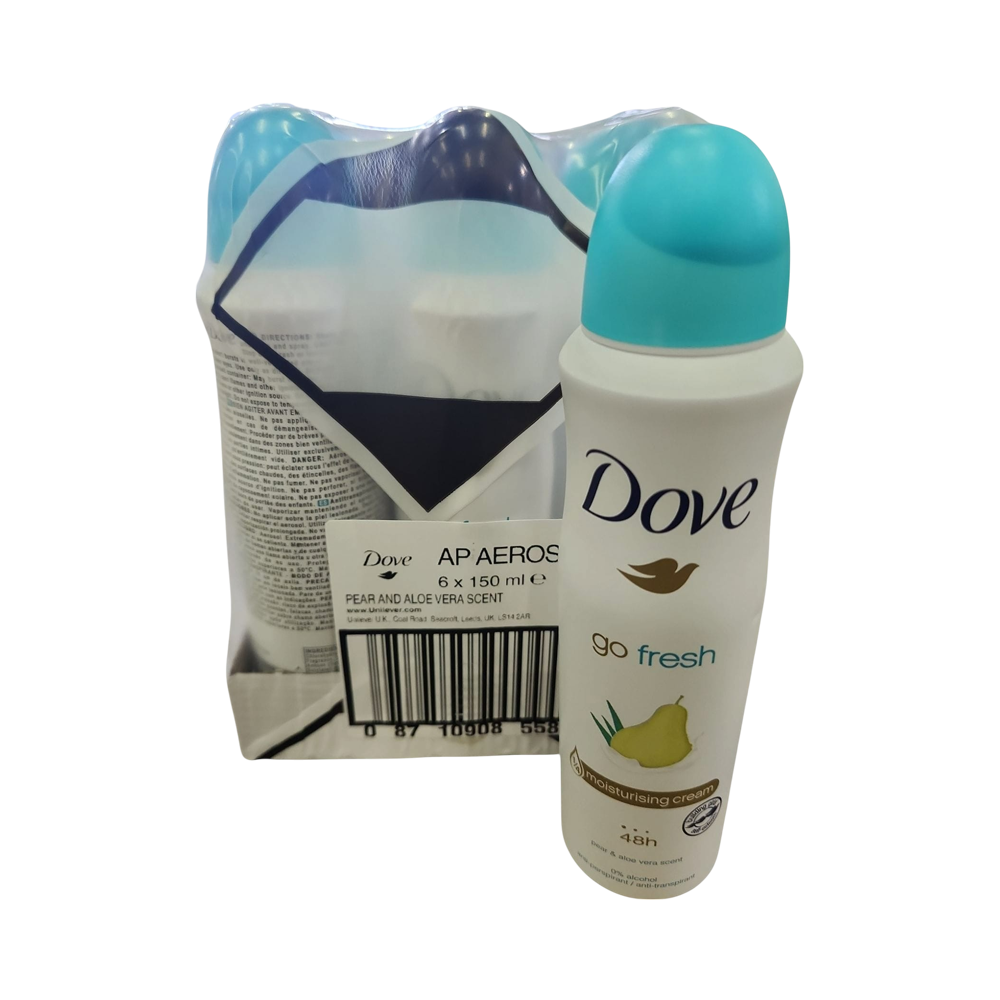 Dove Pear and Aloe Vera Deodorant Spray 6/u (150ml)