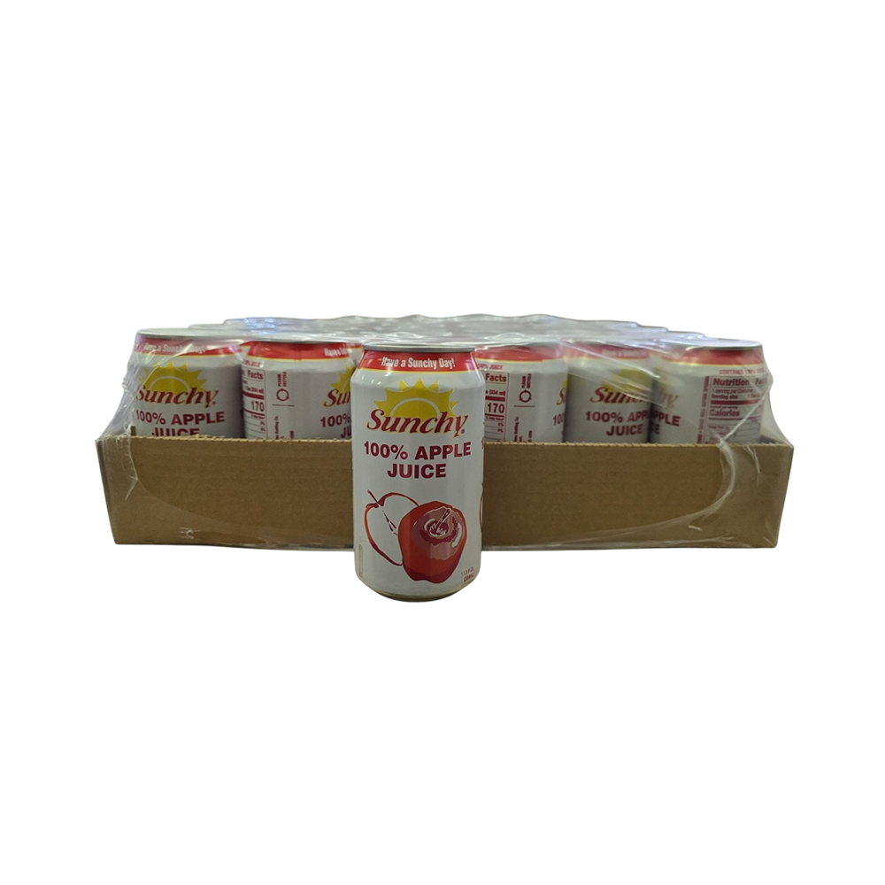 Sunchy 100% Apple Juice 24/u (334 ml)