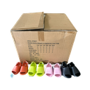 Black, pink, orange and light pink flip-flops 36/U (Style: FF303W)